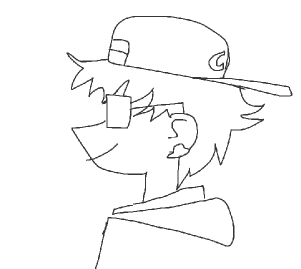Hand-drawn portrait of Leo